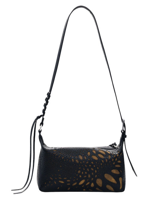 Knitted Women's Handbag / Shoulder / Crossbody Set Black