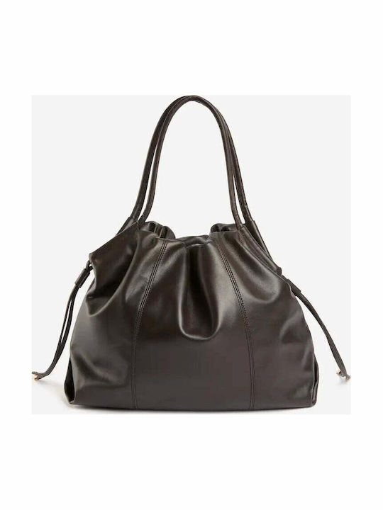Leather Women's Shopper Bag Brown