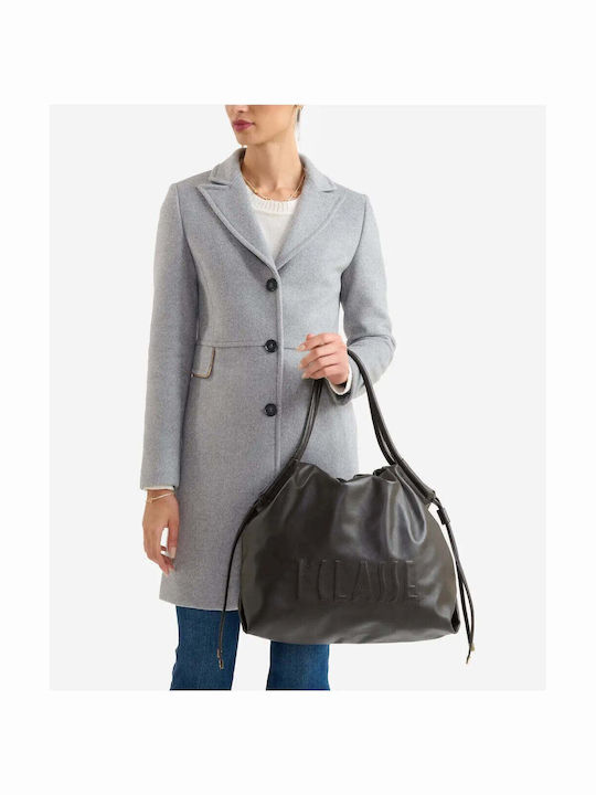 Leather Women's Shopper Bag Brown