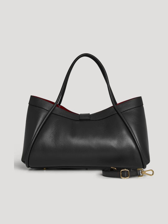 Leather Women's Shoulder Bag Black