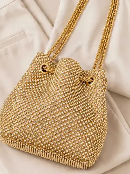Women's Drawstring Bag Gold