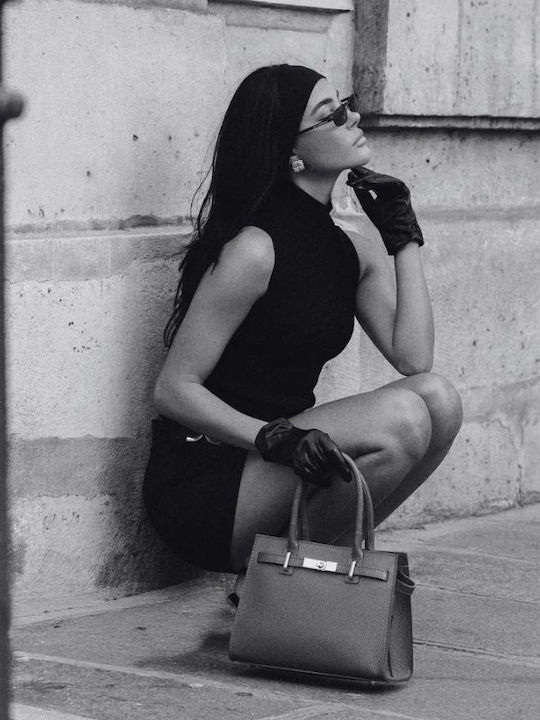 Leather Women's Handbag Black