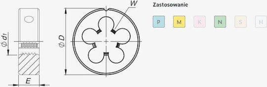 Fanar Матрична Кола За Рязане Hsse Inox M18 Din-22568 5% Кобалт N2-188001-0180