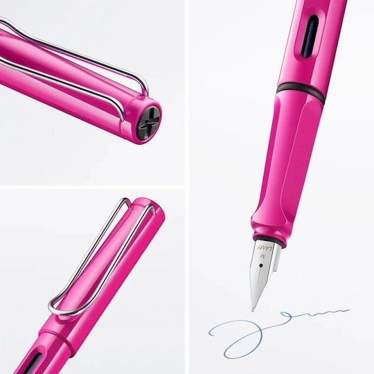 Lamy Safari 013 Fountain Pen Pink with Pink Ink