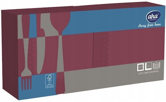 Party-Servietten Burgundisch 33x33cm 20 Stück