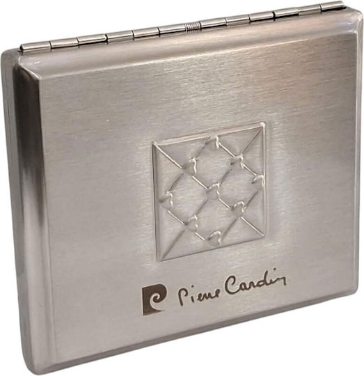 Μεταλλικη Ταμπακιερα Pierre Cardin Ασημι 9χ8x2cm 99202-100