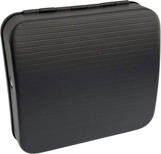 Zigarettenschachtel Drehverschluss Zigaretten Metallisch Schwarz Farbe Design Sonne Mond 8x9cm 47302-010-6
