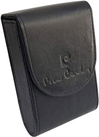 Pierre Cardin Leder Zigarettenschachtel Packungshülle Schwarz 99405