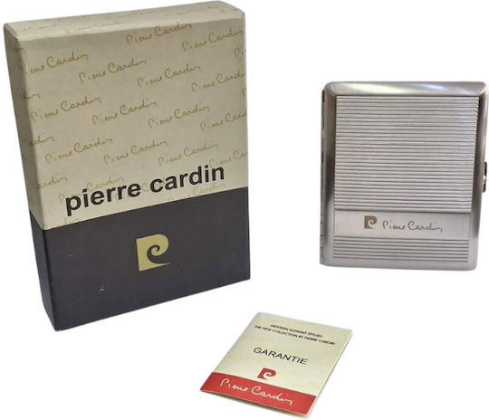 Metallische Zigarettenschachtel Pierre Cardin Silber 10x8x2cm 99200-100