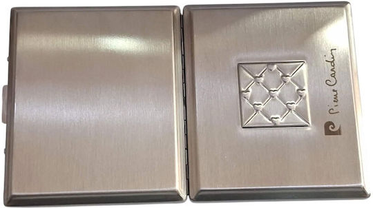 Μεταλλικη Ταμπακιερα Pierre Cardin Ασημι 9χ8x2cm 99202-100