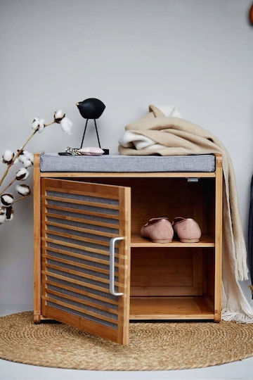 Wooden Shoe Organizer from Bamboo 33x50x45cm