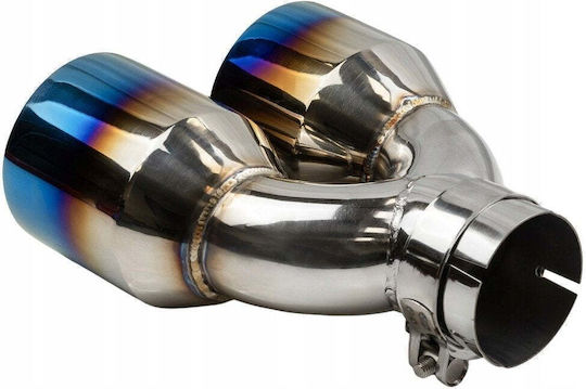 Poujoulat Kaminrohr Abschluss Typ: 37 101mmx2 Eingang 67mm Glänzend Burn Set