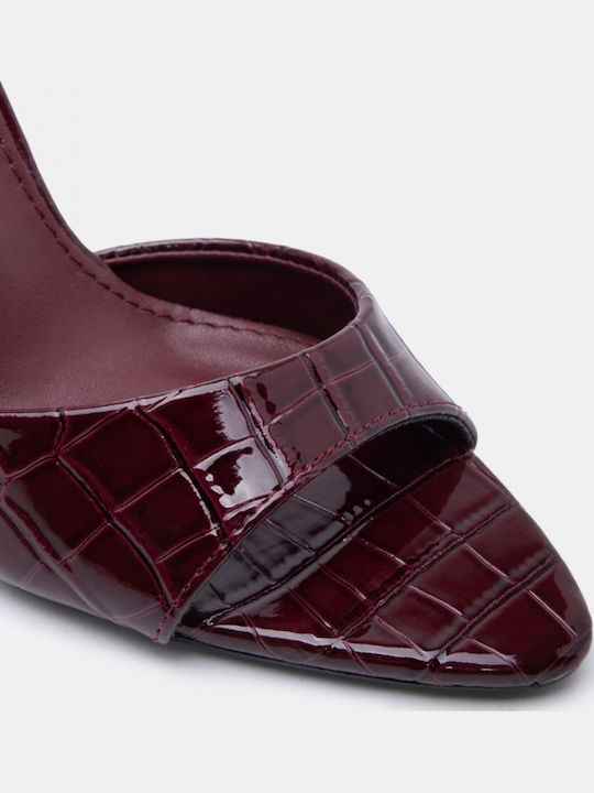 Sandale Elegante Damă Burgundy