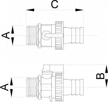 Hydroland Кран / Превключвател 3/4"