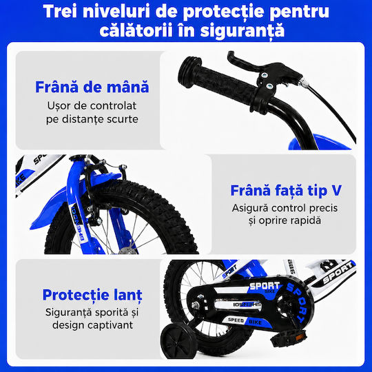 14" Παιδικό Ποδήλατo BMX Μπλε