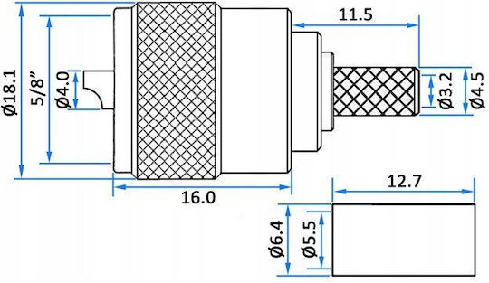 Πρεσαριστό Βύσμα Uhf Uc1 W/zac-rg58