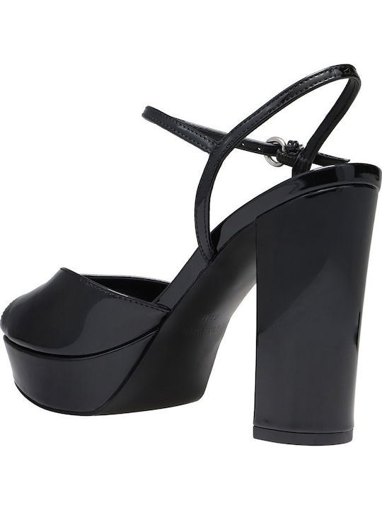 Pumps mit Chunky Hohem Absatz in Schwarz