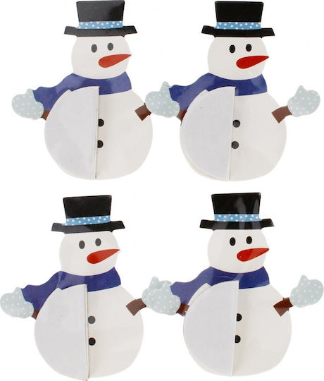 Craft Fun Weihnachtsaufkleber Schneemänner 4 Stück Cf 12/144