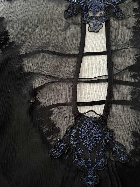 Luna Medallion 88809 Women's Nightgown Black