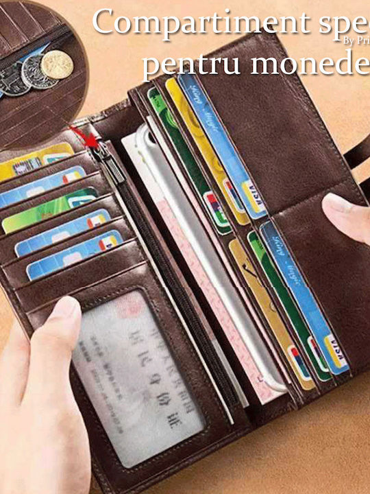 Portofel de damă cu RFID maro