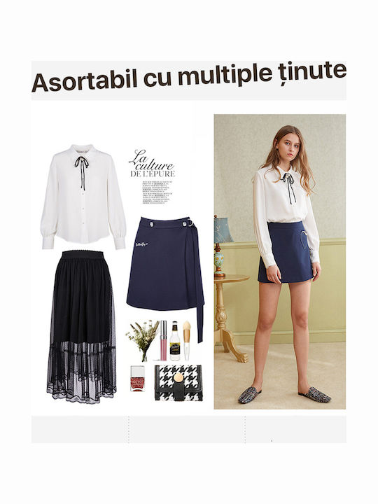 Portofel De Damă Mare Alb