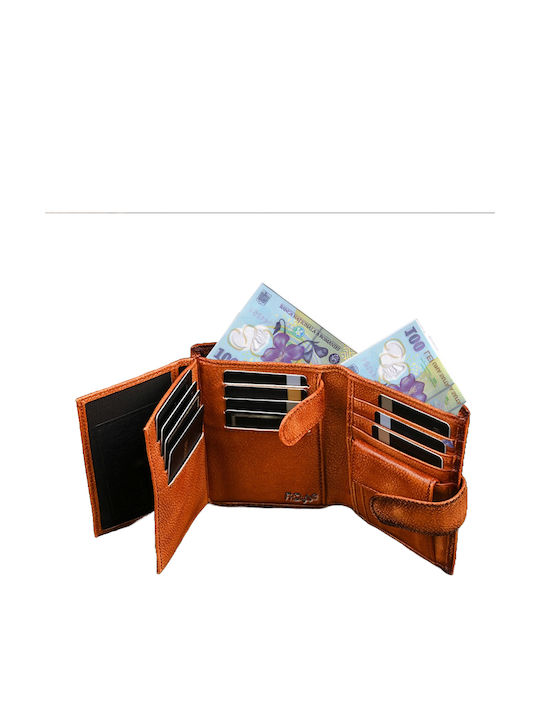 Portofel Bărbătesc din Piele cu RFID Maro