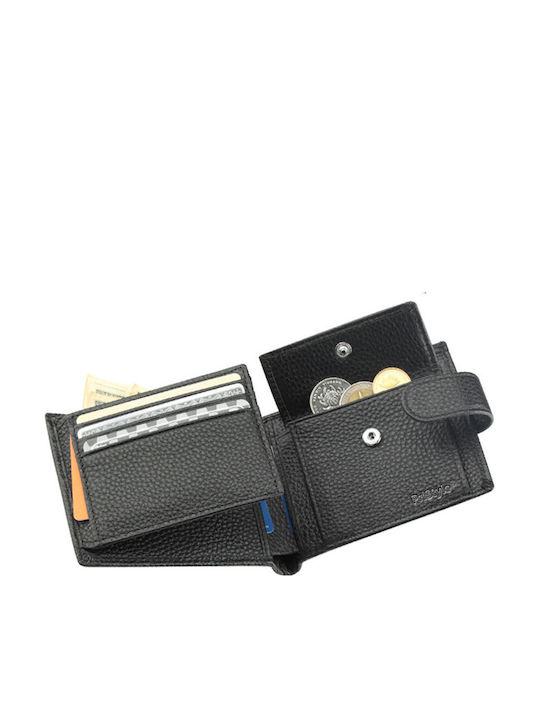 Portofel Bărbătesc din Piele cu RFID Negru