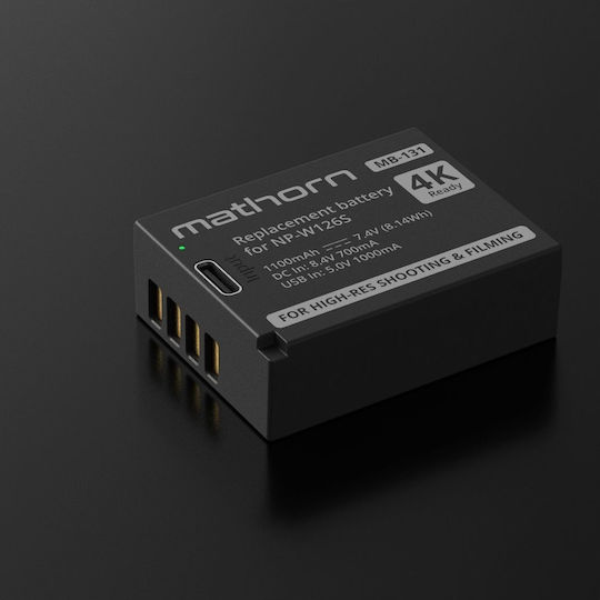 Extralink Kamera-Batterie Mathorn Mb-131 1100mAh Usb-C Ersatz Np-w126s