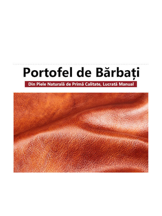 Portofel Bărbătesc din Piele cu RFID Maro