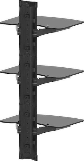 Ergosolid Ovi-s3 Audio Video DVD Regal Gehärtetes Glas Sehr Hochwertige Verarbeitung