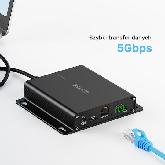 Unitek Usb Hub Usb Extender 5 Gb S 100 M Over Ethernet Hub