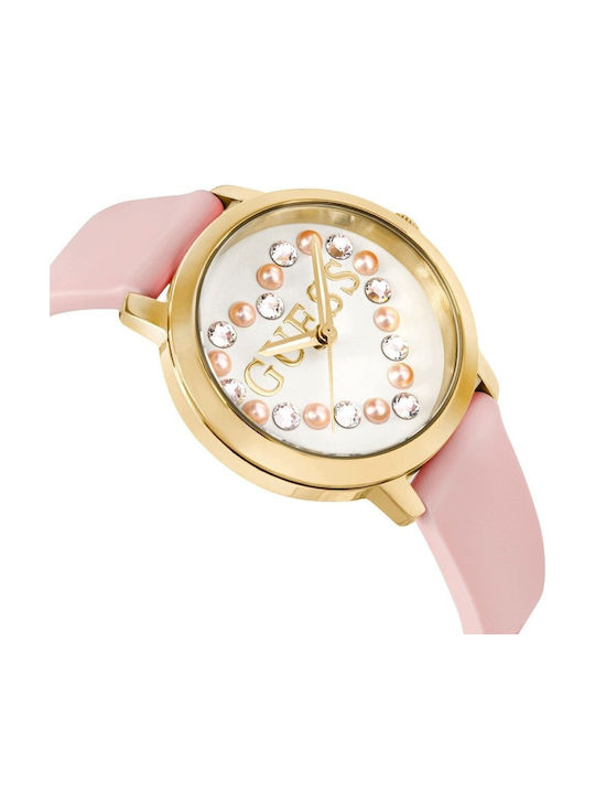 Devotion Set Womens Watch 36mm Battery with Pink Rubber Strap