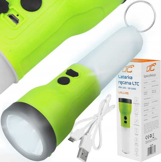 LTC Audio Rechargeable LED Flashlight with Maximum Brightness 300lm