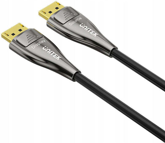 Unitek Cablu DisplayPort Masculin 20m Negru