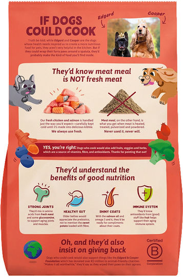 7kg Dry Dog Food Grain-Free For Elderly Dogs With Chicken Salmon And Vegetables