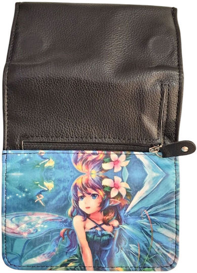 Kalliopi Silver Tabaktasche Künstliches Leder Anime Fee 14x8cm