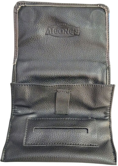 Kalliopi Silver Tabaktasche Künstliches Leder Design Radio Arvyla 14x8cm 44607-014-19