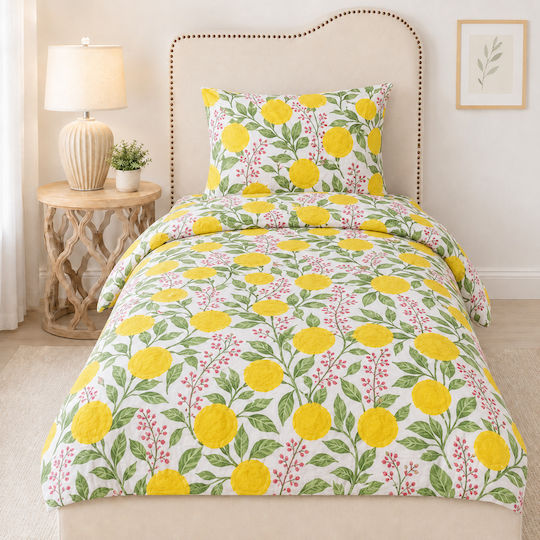 Комплект Детска Завивка Памучна Lemons 90x200см