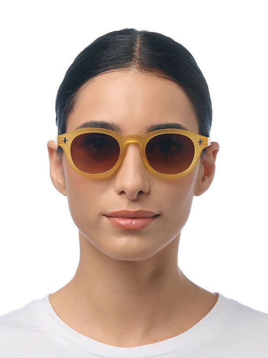 Okkia Unisex Sunglasses With Yellow Frame And Yellow Lens