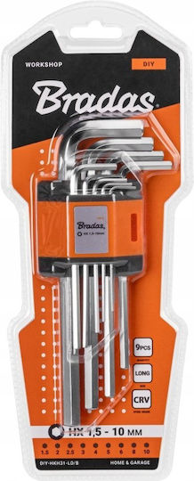 Bradas Set 9 Inbusschlüssel
