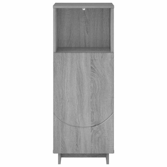 vidaXL Ντουλάπι Ντουλάπι Μπάνιου 36.5x38x95cm Γκρι