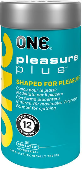 One Prezervative 12 buc 53mm cu Răduri Natural Vegan
