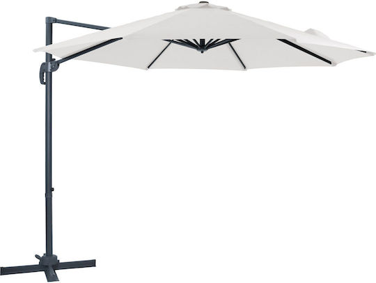 Umbrelă Rotundă Din Aluminiu Gri Φ3m