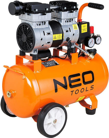 Neo Tools Air Compressor 80dB with 24lt Air Chamber