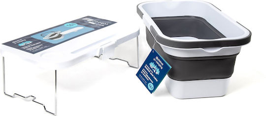 InnovaGoods Platinet Декоративна Кошница Пластмасова с Капак Бяла 47x29x23.5см InnovaGoods Platinet Декоративна Кошница Пластмасова с Капак Бяла 47x29x23.5см