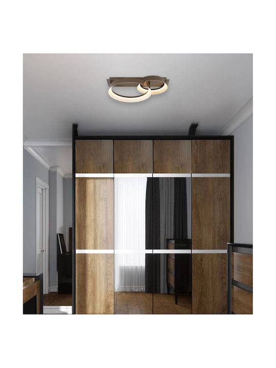Globo Lighting Lumină De Tavan Montată Maro Cu LED Integrat