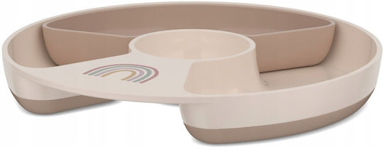Mepal Children's Food Plate Made of Plastic Beige