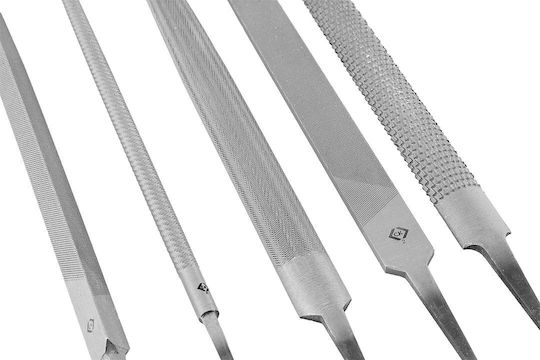 Neo Tools Handfeilen Metall Rund / Dreieck mit Griff