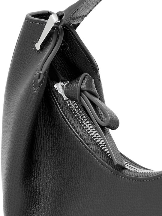 Leather Women's Shoulder Bag Black