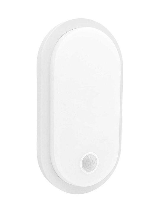 Maclean Energy Waterproof Outdoor Ceiling Light with Built-In LED in White MCE534